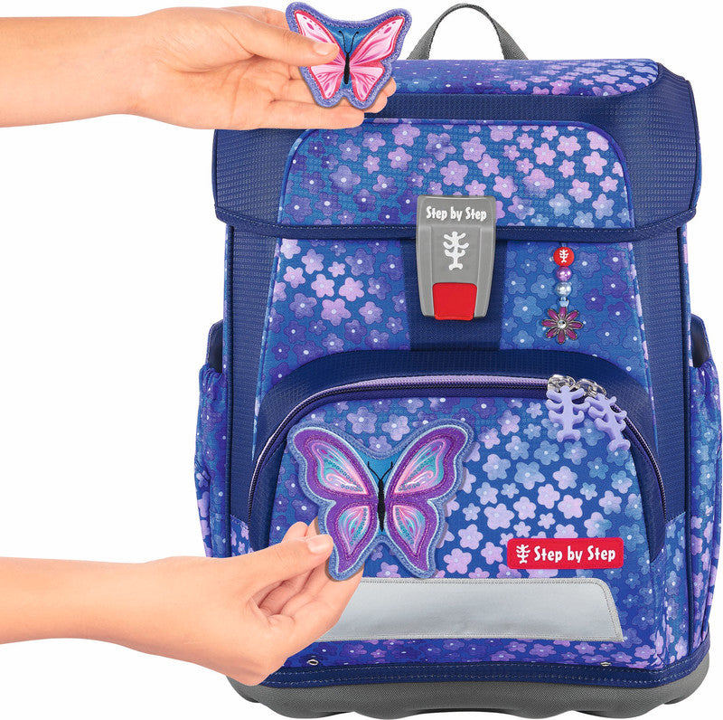Step by Step Schulrucksack-Set Cloud – 5-teilig – Butterfly Maja – Recycelte Materialien