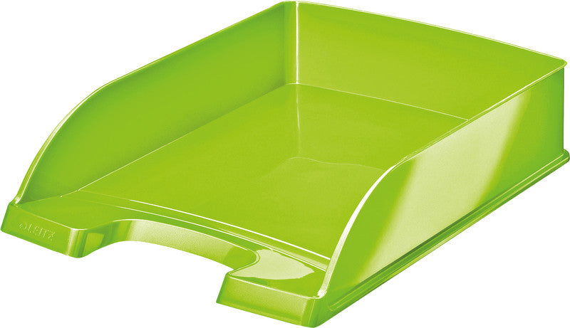 Leitz WOW – Briefkorb für A4, Polystyrol (PS), Hellgrün, 255 × 70 × 357 mm