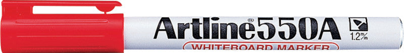 Artline Whiteboard-Marker 550A – Rundspitze 1,2 mm – Rot – Trocken abwischbar