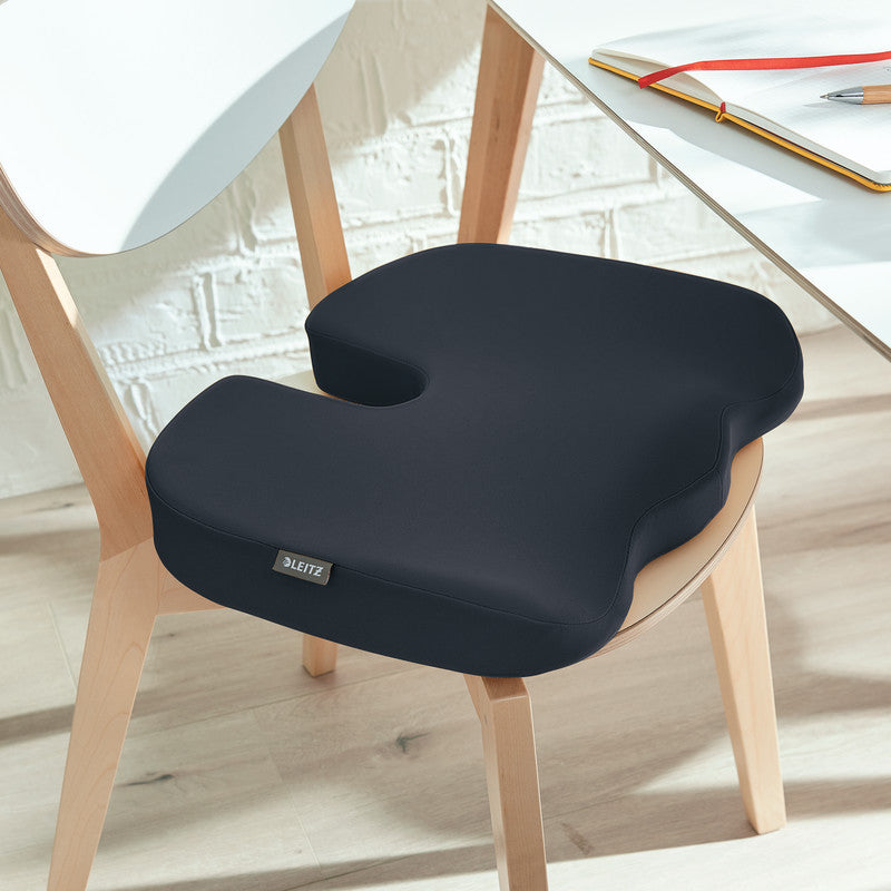 Leitz Ergo Cosy rechteckiges Kissen – 45,5 × 33,5 × 7,5 cm – Kunststoff, samtgrau