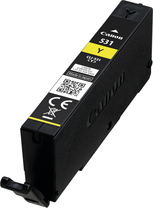 Canon Tintenpatrone CLI-531, Gelb, 8,2 ml – für Tintenstrahldrucker und Multifunktionsgeräte