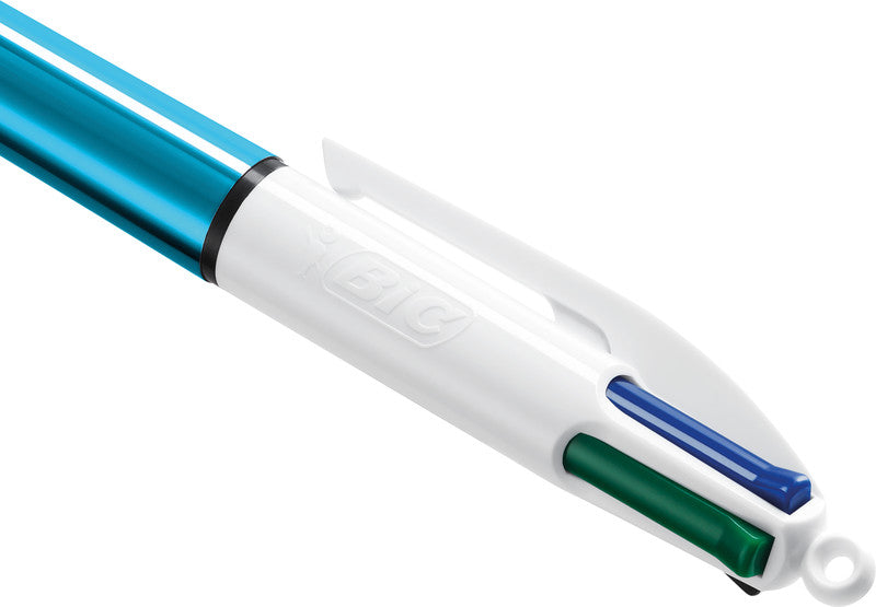 BIC Kugelschreiber – pink, violett, silber und türkis, Kunststoff
