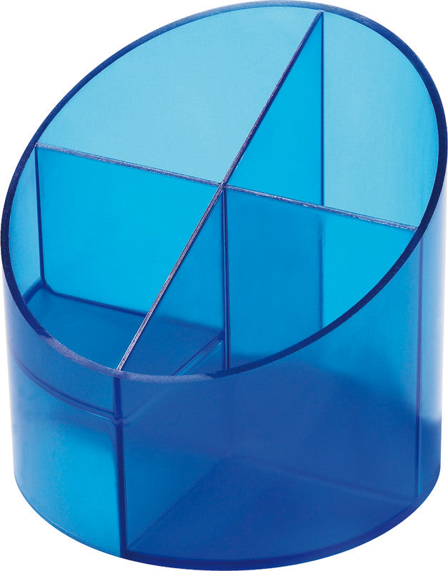 Helit Stiftschlaufe – Kunststoff, Blau Transparent, 110 × 109 mm