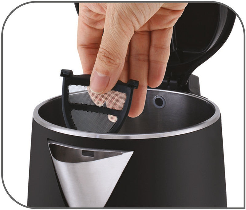 Tefal Wasserkocher 1,5 l, Warmhaltefunktion, 2400 W, Metall, Schwarz