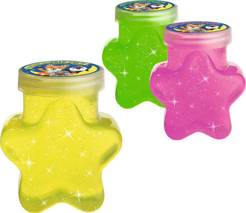 Trendhaus Magic Moments Schleim – 68 g, gelb, grün und pink, glitzernd
