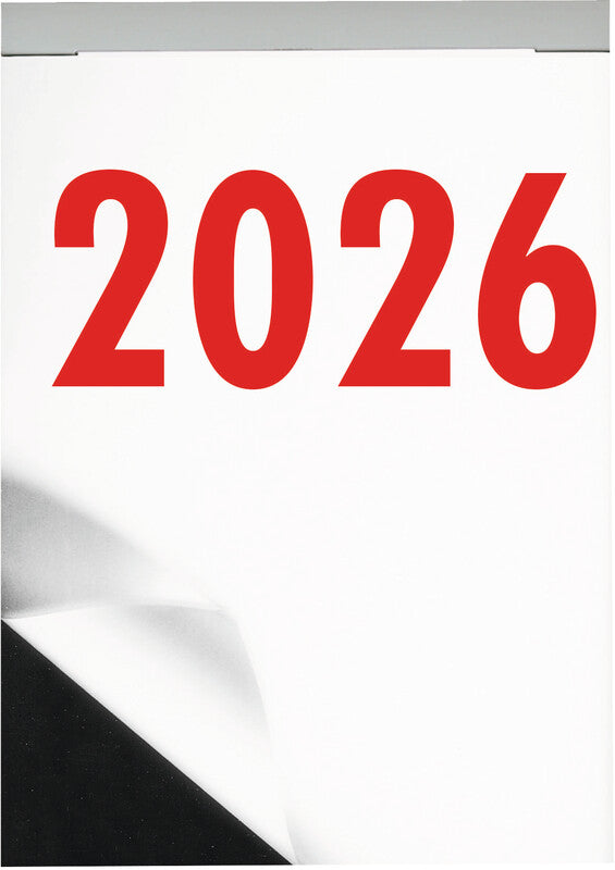 Biella Abreisskalender 2026 – 9,8 × 14,2 cm – 1 Tag/Blatt – d/f/i