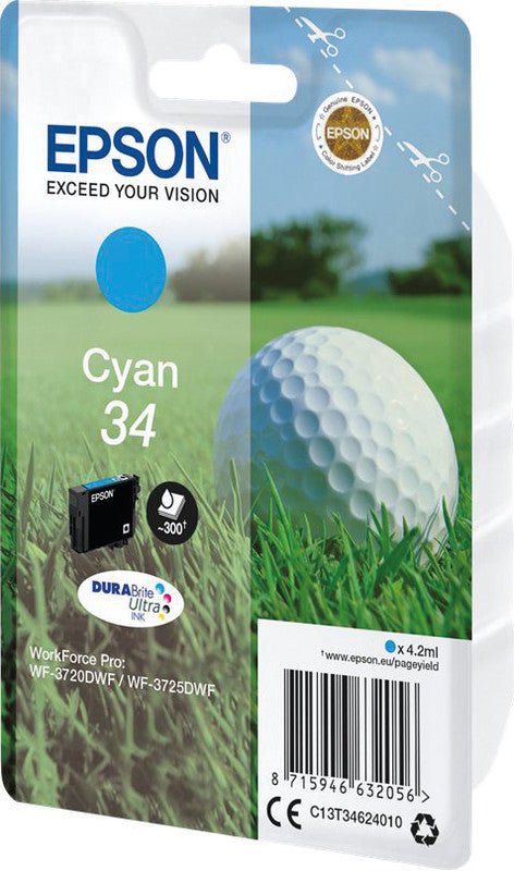 Epson Tintenpatrone 34, cyan