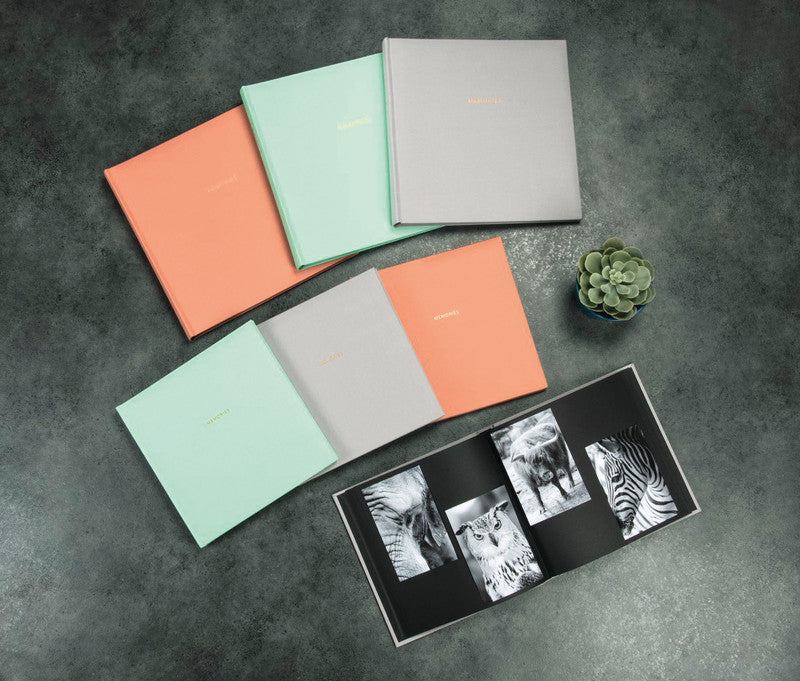 Hama Fotoalbum – für 300 × 300 mm, lachs, Textil