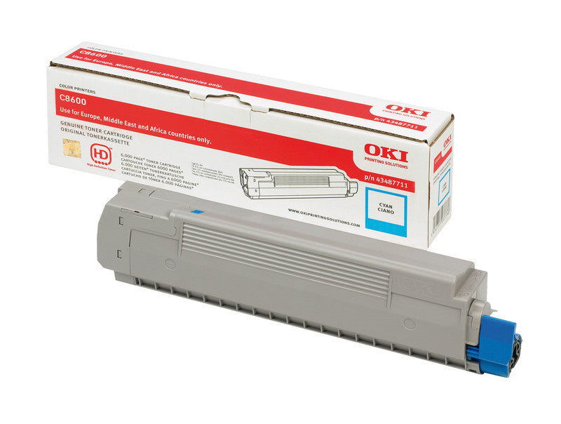 OKI Toner – cyan, 6000 Seiten