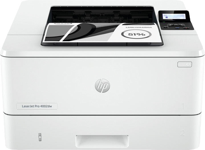 HP LaserJet Pro 4002dw – A4, S/W, Duplex, 33 S./Min., 4800 × 600 dpi, LAN/USB, Papier: 900 Blatt