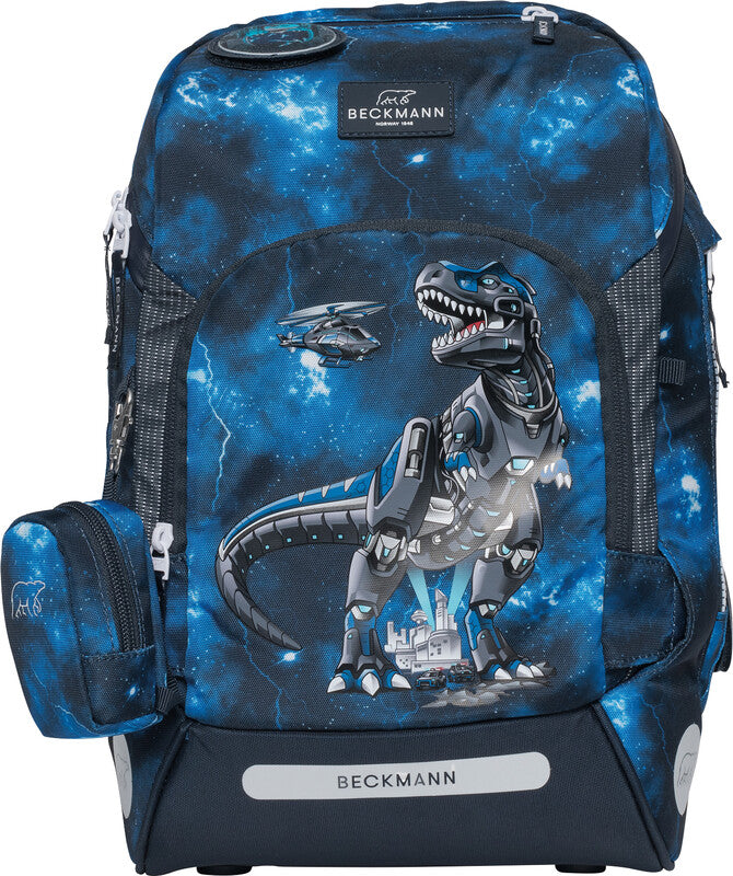 Beckmann Schulrucksack Active Air Flx – Tech Rex – 26,0×39,0×22,0 cm – Recycelte Materialien