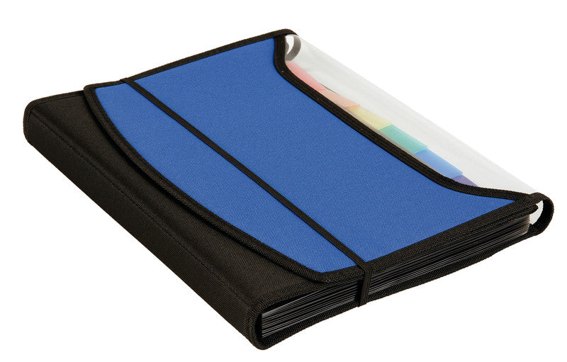 Dufco Sammelmappe für A4, Kunststoff, blau, mit Gummizug