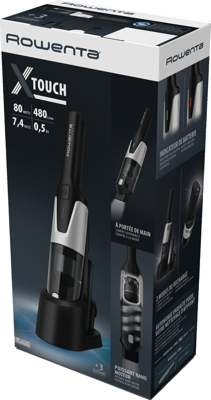 Rowenta Handstaubsauger X-Touch AC9736 – 585 W, 0,2 l, Akkubetrieb, 2 Aufsätze