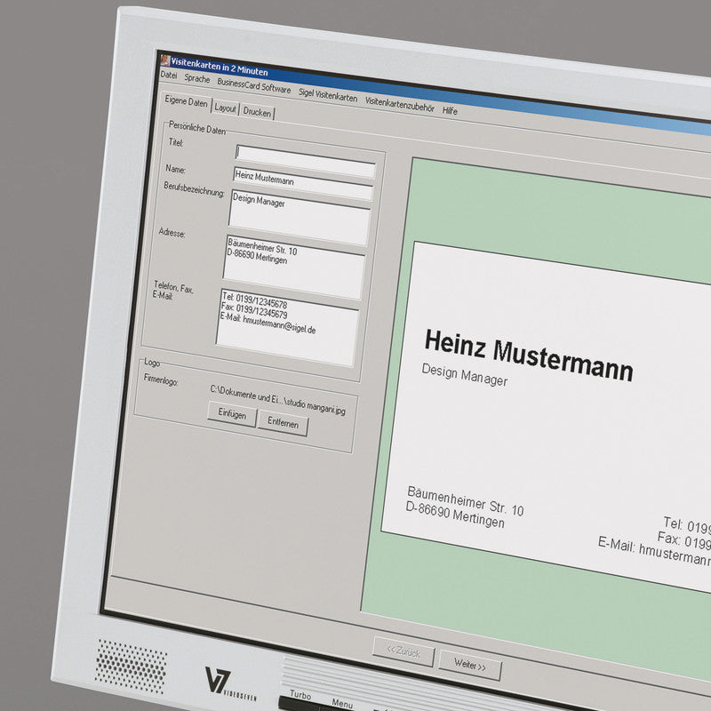 Sigel Visitenkarten, 85 × 55 mm – A4, 10 pro Blatt – 600 Karten – FSC-zertifiziert, beidseitig bedruckbar