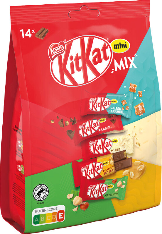 Nestle KitKat Schokoladenriegel – Sortiert, Minis, 14 × 14,1 g (197,4 g)