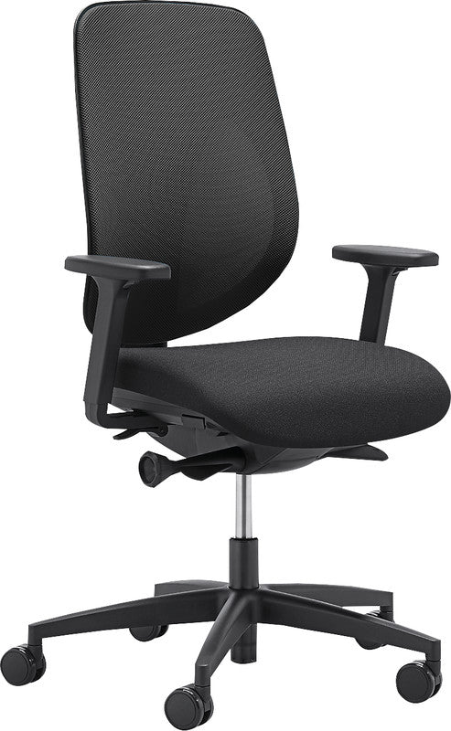 Giroflex Bürostuhl 353 – Sitzhöhe 39–51 cm, 110 kg, Schwarz