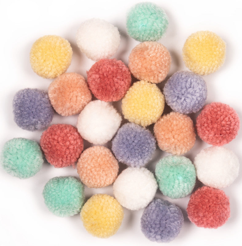 Folia Pompons – sortiert – 24 Stück
