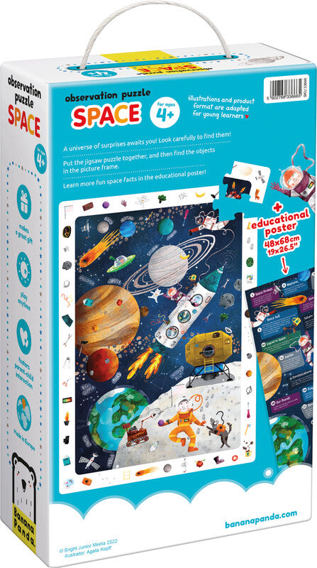 Banana panda Lernspiel – Beobachtungspuzzle, ab 1 Spieler, ab 4 Jahren, Englisch