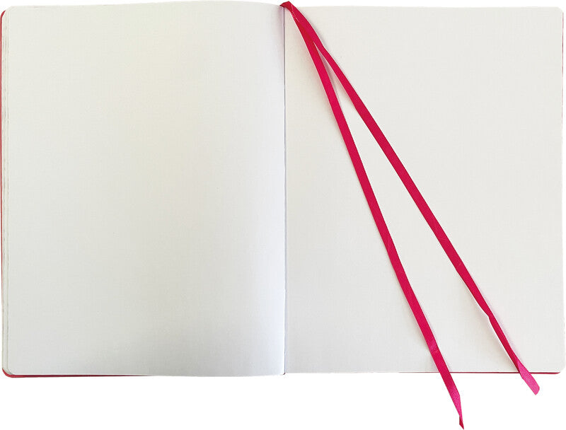 Flame tree Notizbuch, A5, blanko, Softcover, 176 Seiten, 80 g/m² – rot