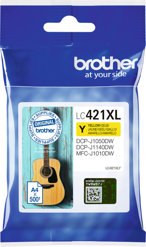 Brother Tintenpatrone, Gelb, 500 Seiten – für Inkjetdrucker/Multifunktionsgeräte