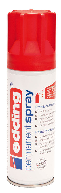 Edding Farbspray – Verkehrsrot, Seidenmatt, 200 ml
