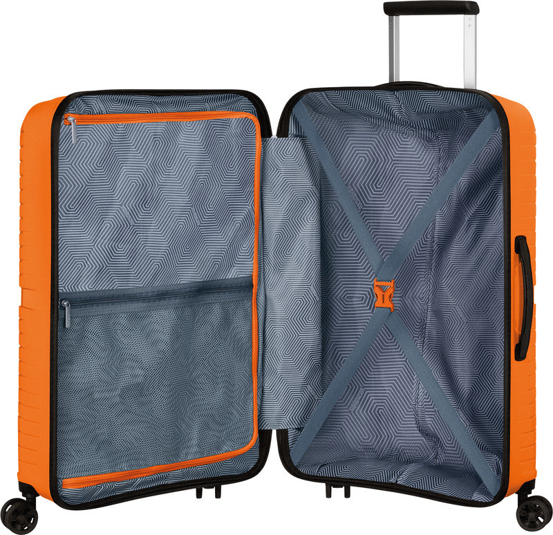 American Tourister Trolley – 67 l, Hartschale PP, 4 Doppelrollen, mit TSA, Mango Orange, 44,5 × 67 × 26 cm