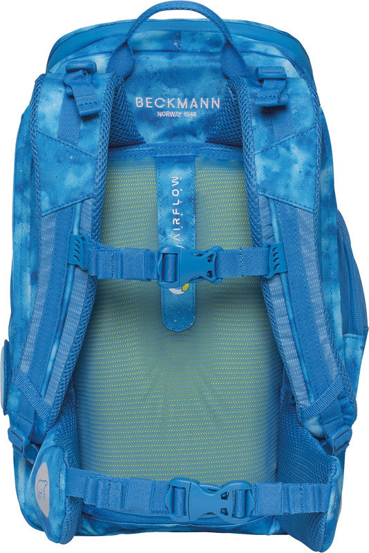 Beckmann Schulrucksack Active Air Flx – Ocean – 26,0×39,0×22,0 cm – recycelte PET-Flaschen