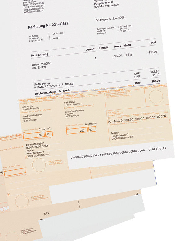 Dataform Formular – Einzahlungsschein (ESR), 500 Blatt, A4