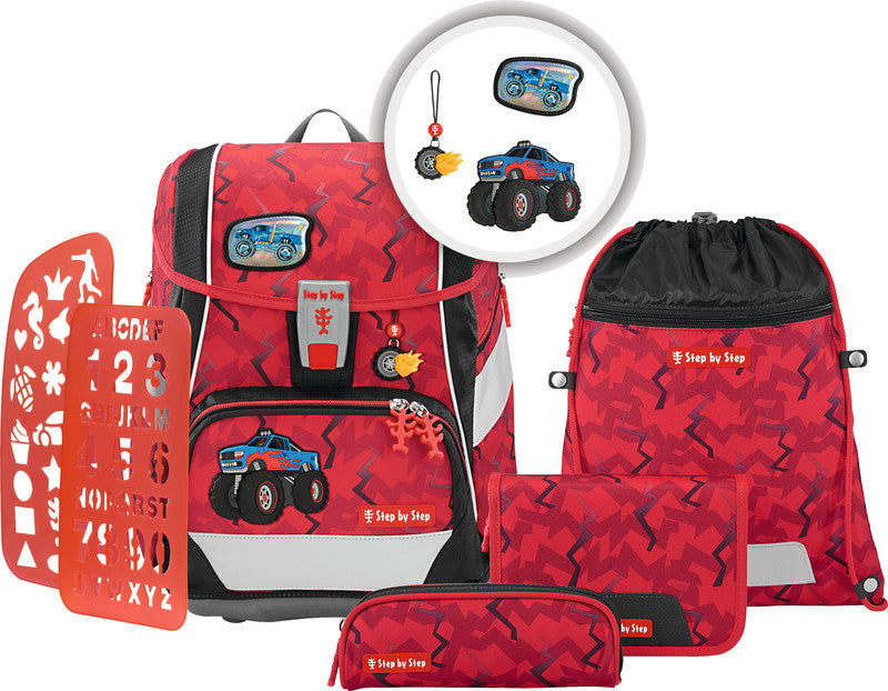 Step by Step Schulrucksack-Set 2in1 Plus – 6-teilig – Hero Tom