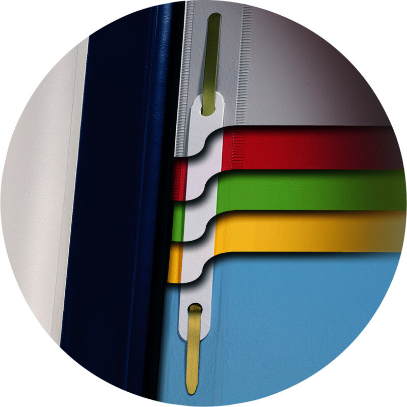 Durable Schnellhefter Divisoflex – A4, PP, blau, Beschriftungsfeld