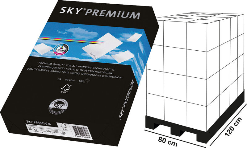 Papyrus Kopierpapier – A4, 80 g/m², weiss – für Inkjet/Laser/Kopierer – FSC – 500 Blatt