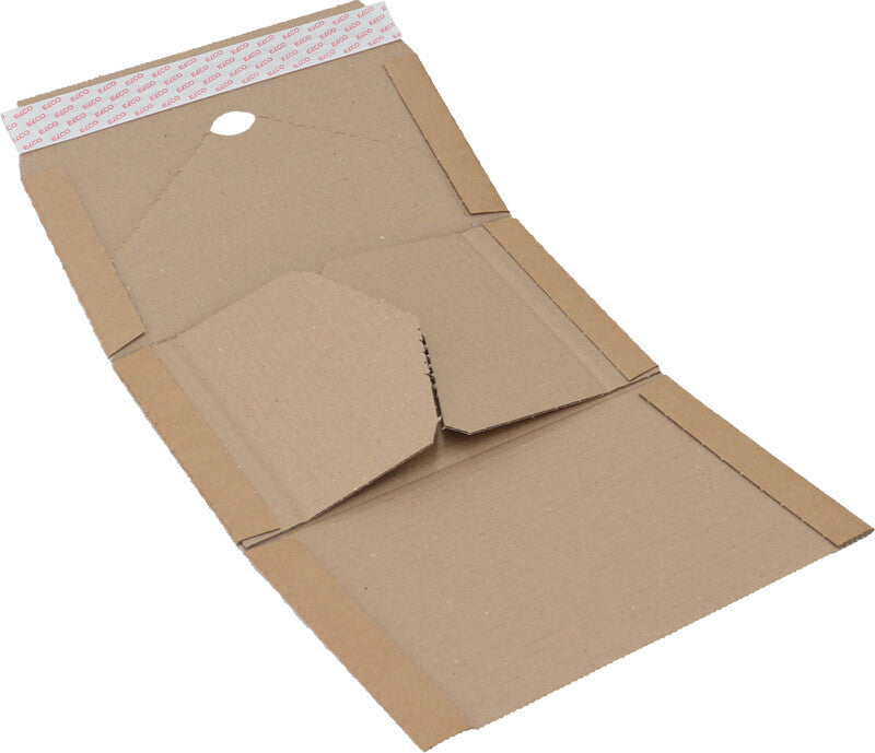 Elco Unipack Versandverpackung, braun – 270 × 185 × 30–80 mm