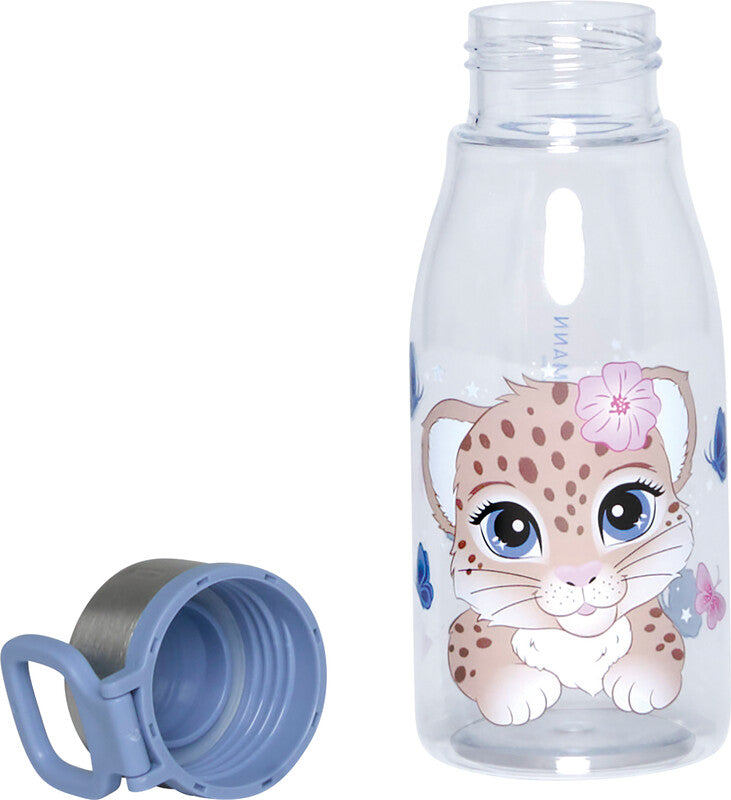Beckmann Trinkflasche Classic – 4 dl – Kunststoff (Tritan), Schraubverschluss, auslaufsicher – Cheetah
