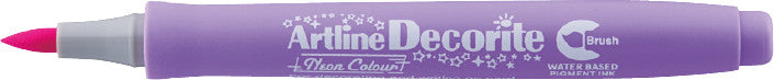 Artline Pigment-Marker – Pinselspitze – Neonlila – Lichtbeständig