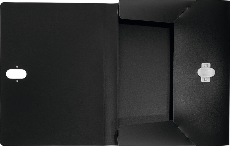 Leitz Recycle Aufbewahrungsbox für A4 – 250 Blatt, B 330 × H 38 × T 254 mm, Schwarz, PP