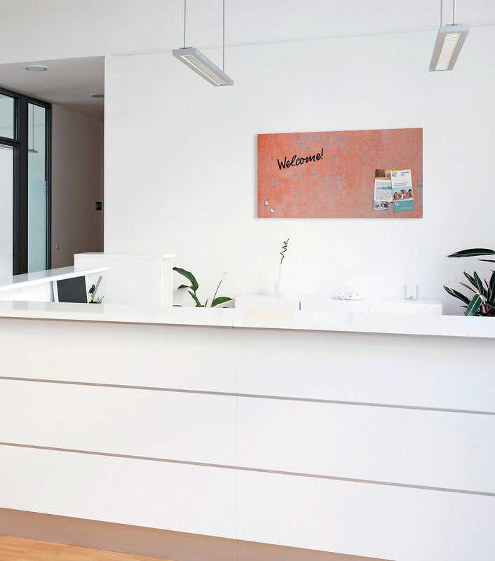 Sigel Whiteboard – 91 × 46 cm, Glas, magnetisch, Wandmontage, inkl. Montagesatz, Magnete