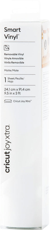 Cricut Matte Vinylfolie – Weiss – 24,1 × 91,4 cm – für JOY Xtra Schneideplotter
