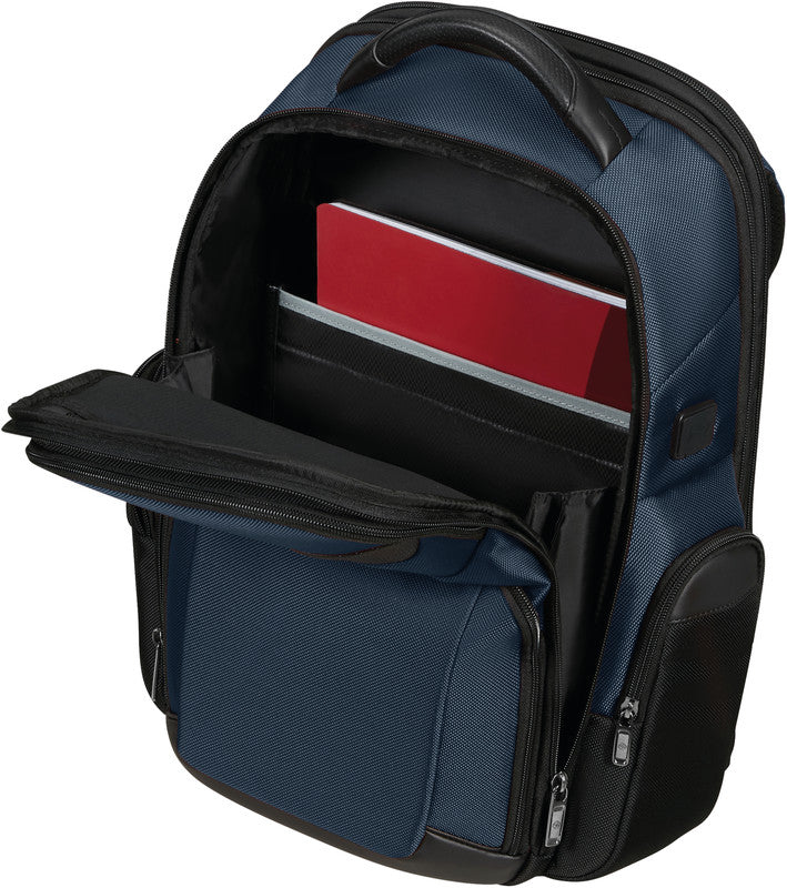 Samsonite Pro-DLX 6 3V – Notebook-Rucksack – für 15,6" Notebook, 21–26 l, Nylon, Blau