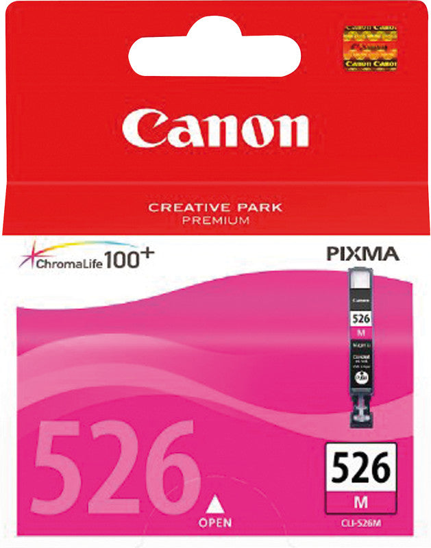 Canon Tintenpatrone CLI-526M, Magenta, 530 Seiten – für PIXMA iP/MG/MX usw.