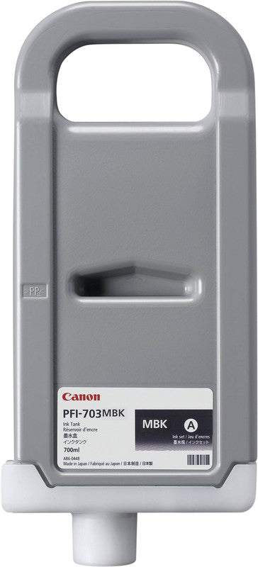 Canon Tintenpatrone PFI-703 MBK, Schwarz, 700 ml – für imagePROGRAF