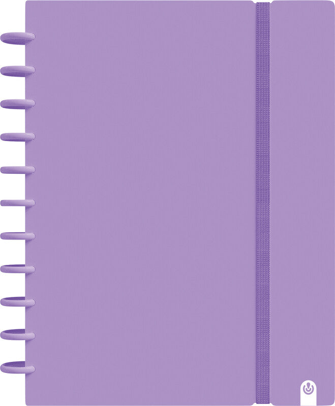 Carchivo Spiralbuch A4, liniert, Spiralbindung, Softcover, 80 Blatt, 100 g/m² – Violett