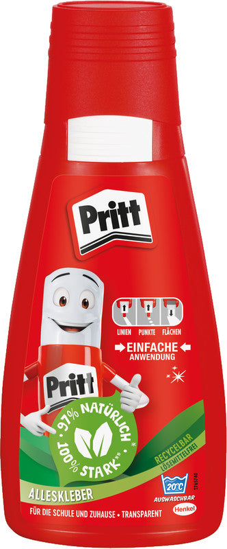 Pritt Alleskleber – 100 g – transparent – auswaschbar, lösungsmittelfrei