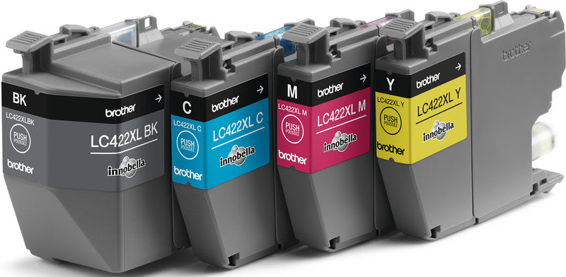 Brother Tintenpatronen-Multipack CMYK, 4er-Pack – für Inkjetdrucker, Multifunktionsgeräte