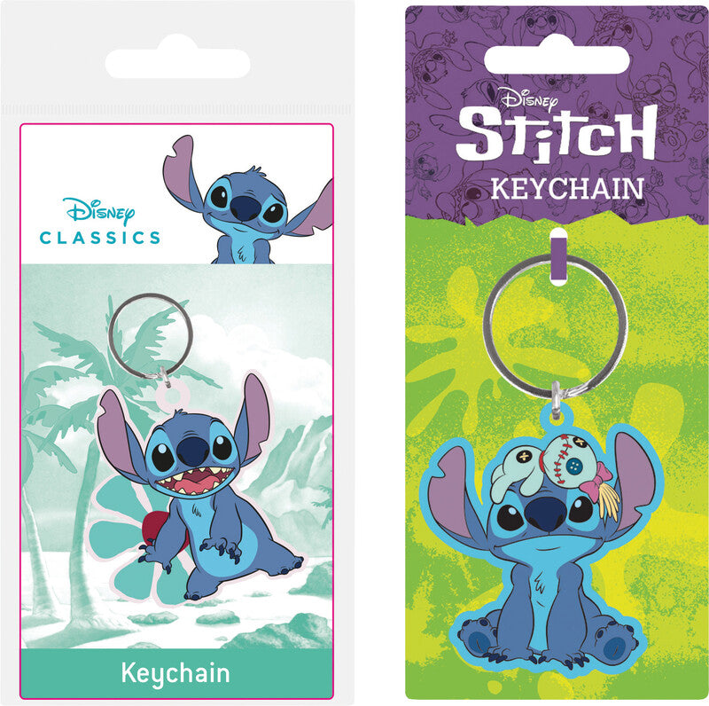 Disney Schlüsselanhänger – Kunststoff, blau, Motiv "Lilo & Stitch", 1 Stk.