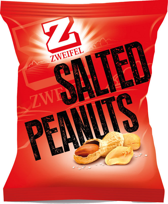 Zweifel Erdnüsse – geröstet in Sonnenblumenöl, vegan, glutenfrei, Beutel, 150 g