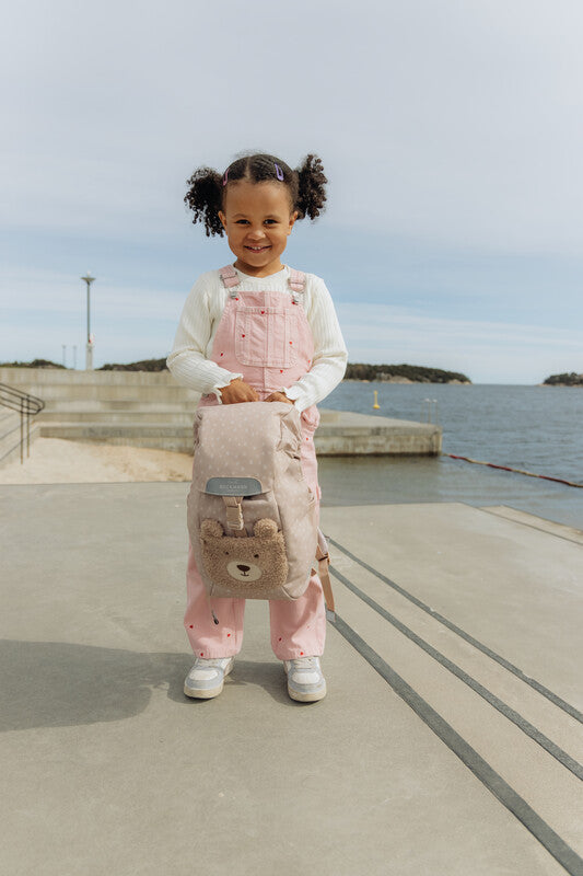 Beckmann Kindergartenrucksack Hiking – Teddy – Recycelte Materialien – 21,0 × 35,0 × 19,0 cm