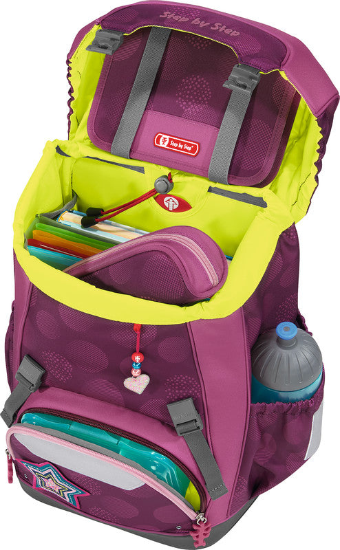 Step by Step Schulrucksack-Set GIANT – 5-teilig – Glamour Star Astra