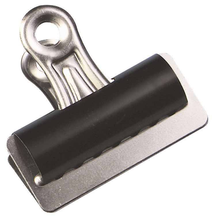 Q-CONNECT Büroklammern – Quick-Clips – 70 mm – Metall – Schwarz – 10 Stück