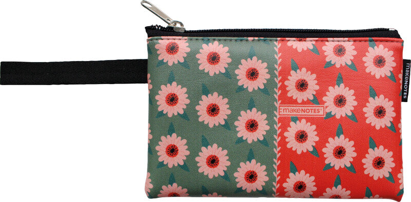 Makenotes Kosmetiktasche – mit Reissverschluss – 165 × 105 × 5 mm – mehrfarbig, Vivid Garden
