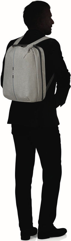 Samsonite Securipak Travel – Notebook-Rucksack – für 15,6" Notebook, 25,5–30 l, Nylon, Grau, RFID-Schutz